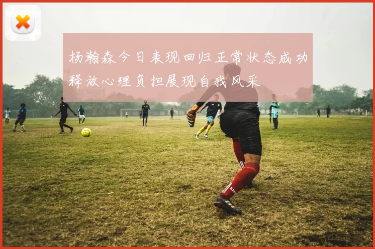 杨瀚森今日表现回归正常状态成功释放心理负担展现自我风采